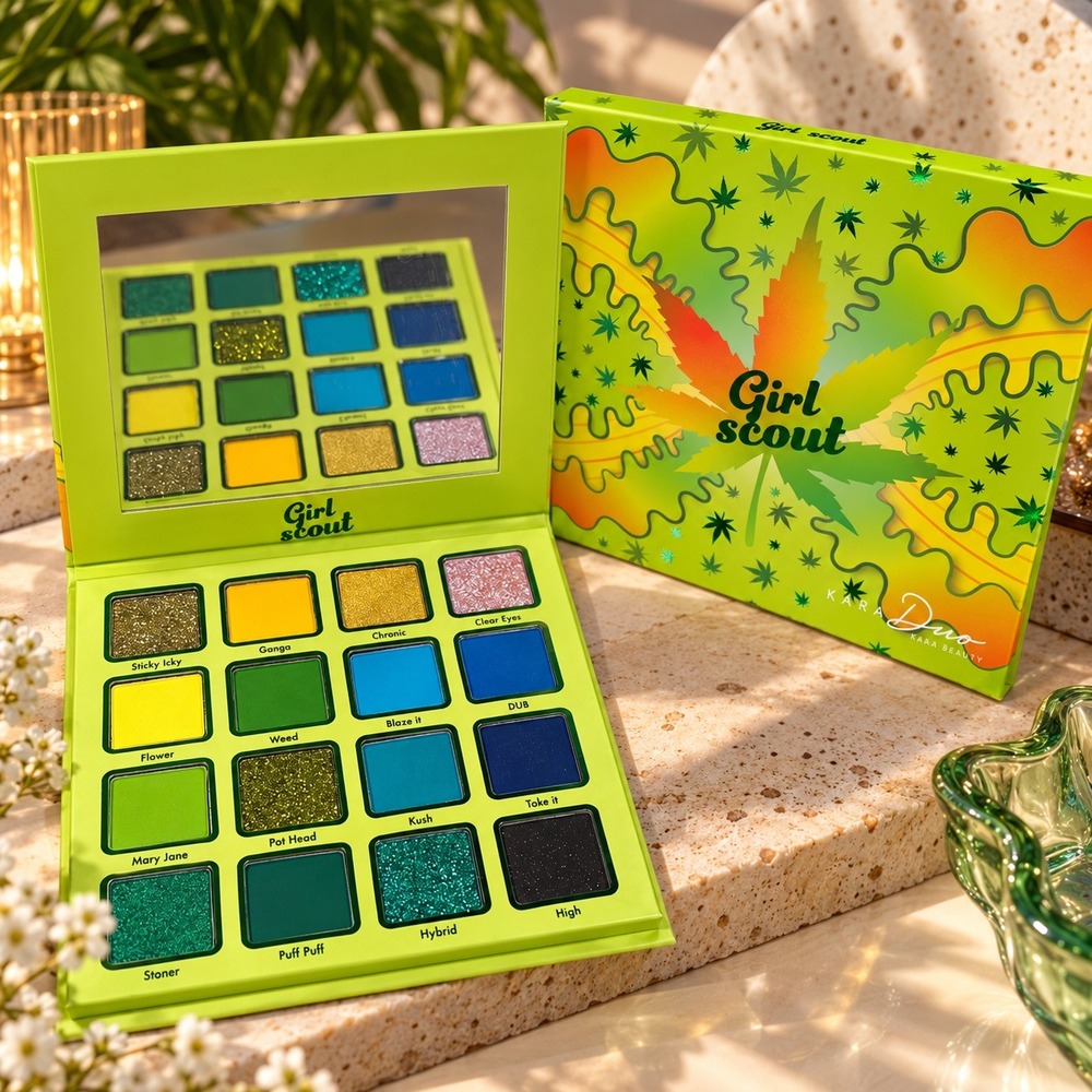 Kara Beauty Duo Girl Scout 16 Color Shadow Palette